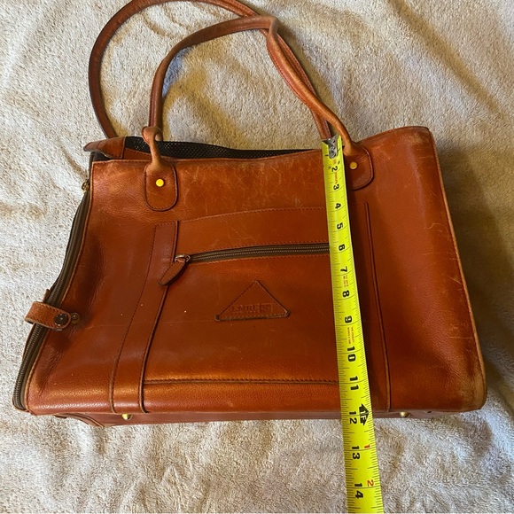Genuine Leather Pet Carrier Purse (small/15lbs) - Picture 3 of 14